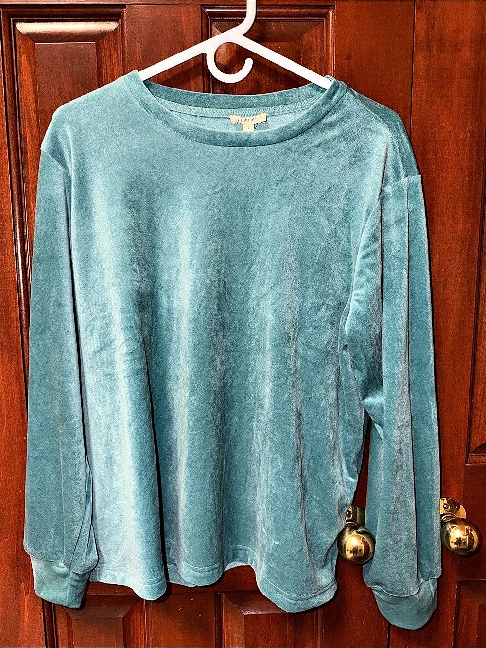 Comp Blu Velour Loungewear Set in Medium Green…New with Tags!